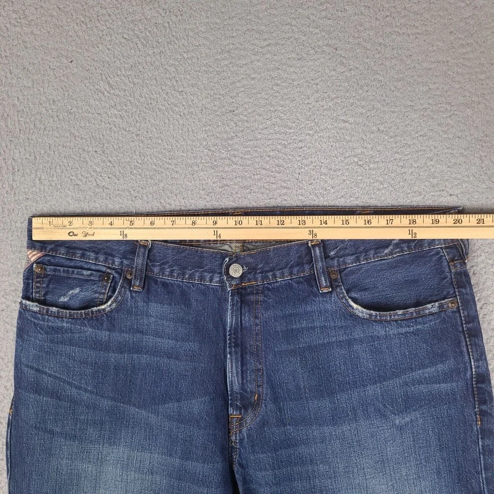 Denim & Supply Ralph Lauren Jeans Mens 40x30.5 Blue Straight‎ Taper Denim